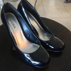 Black patent leather heels from Paprika size 8.5